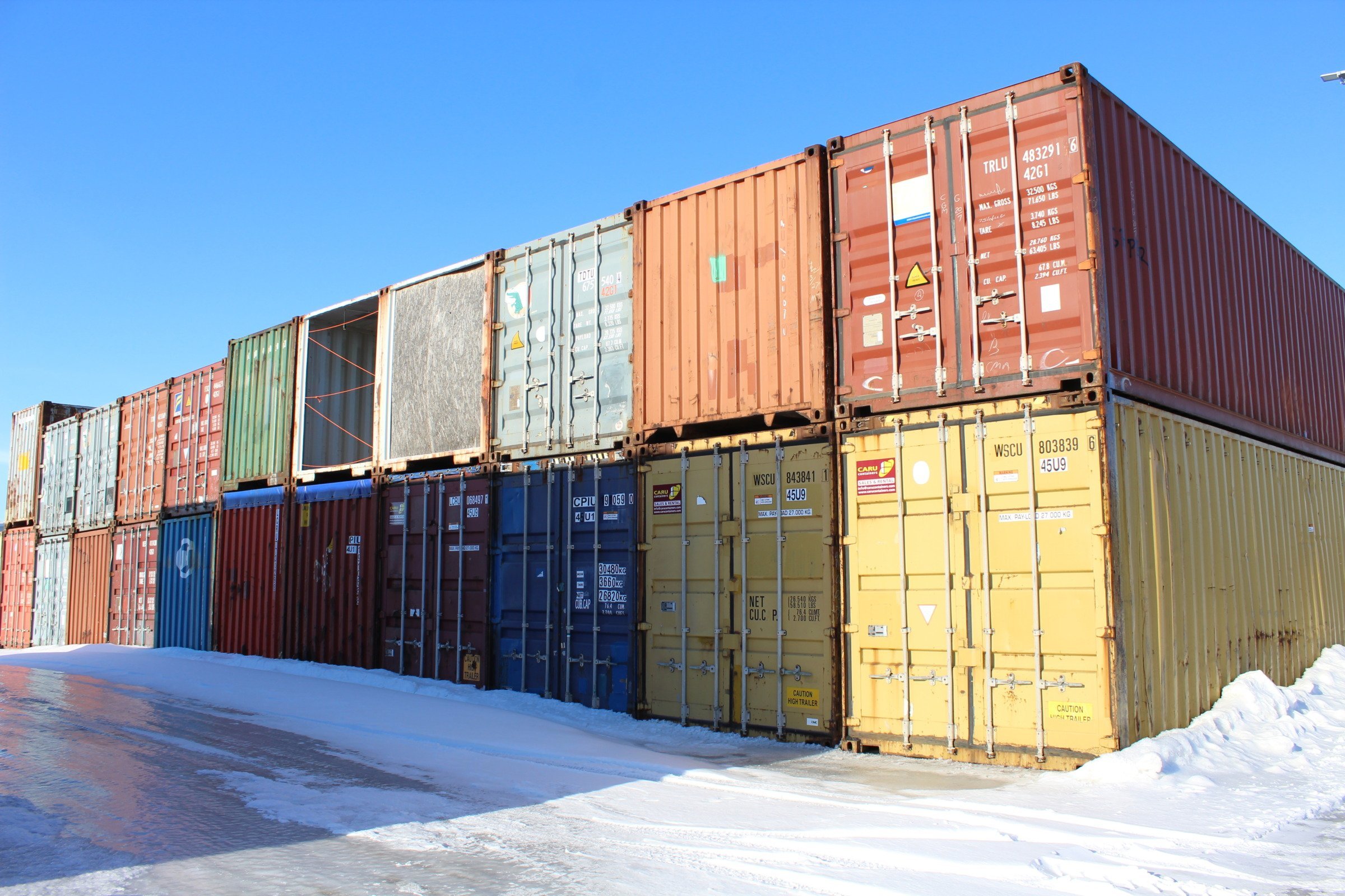 Sizes Of Shipping Containers Available For Purchase Or Rental